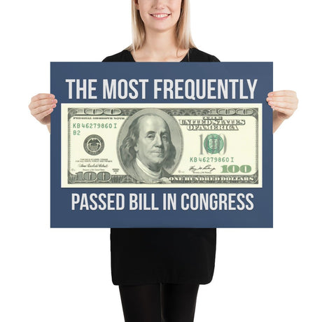 The Most Frequently Passed Bill in Congress Poster