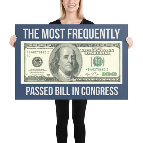 The Most Frequently Passed Bill in Congress Poster