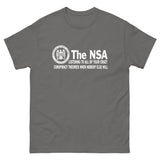 The NSA Conspiracy Theories Heavy Cotton Shirt