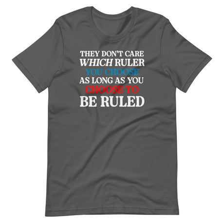 They Don't Care Which Ruler You Choose Shirt