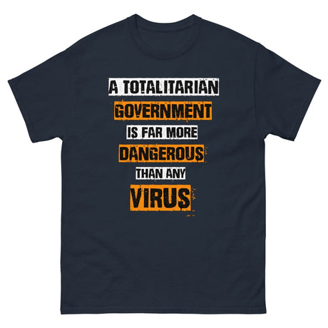 Totalitarian Government Virus Heavy Cotton Shirt