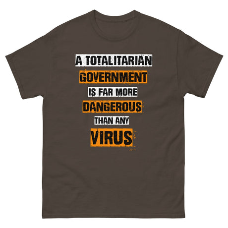 Totalitarian Government Virus Heavy Cotton Shirt