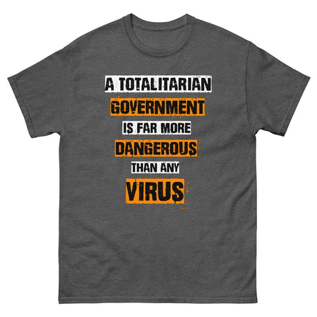 Totalitarian Government Virus Heavy Cotton Shirt