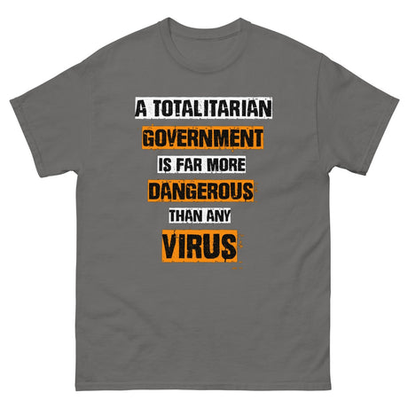 Totalitarian Government Virus Heavy Cotton Shirt