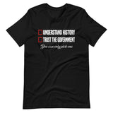 Understand History or Trust the Government Shirt