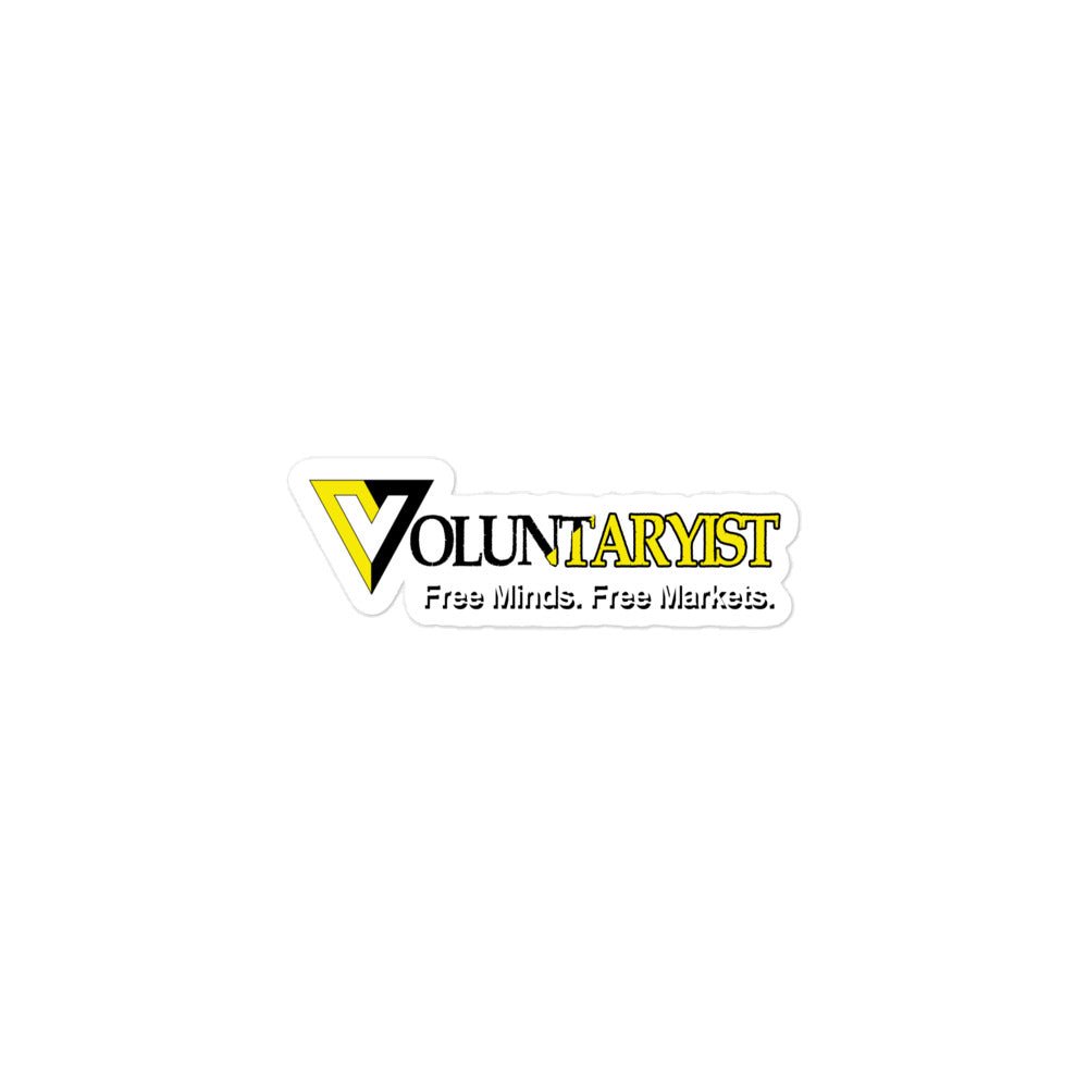 Voluntaryist Free Minds Free Markets Sticker