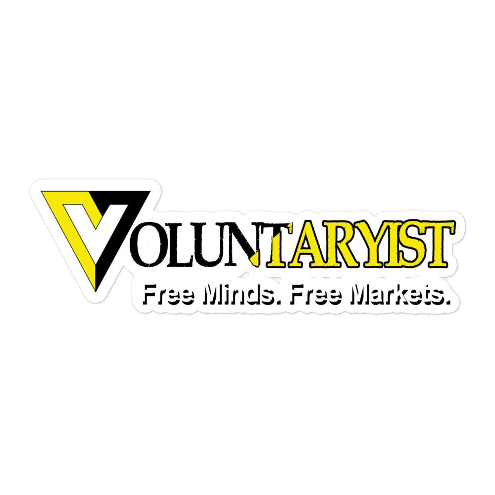 Voluntaryist Free Minds Free Markets Sticker