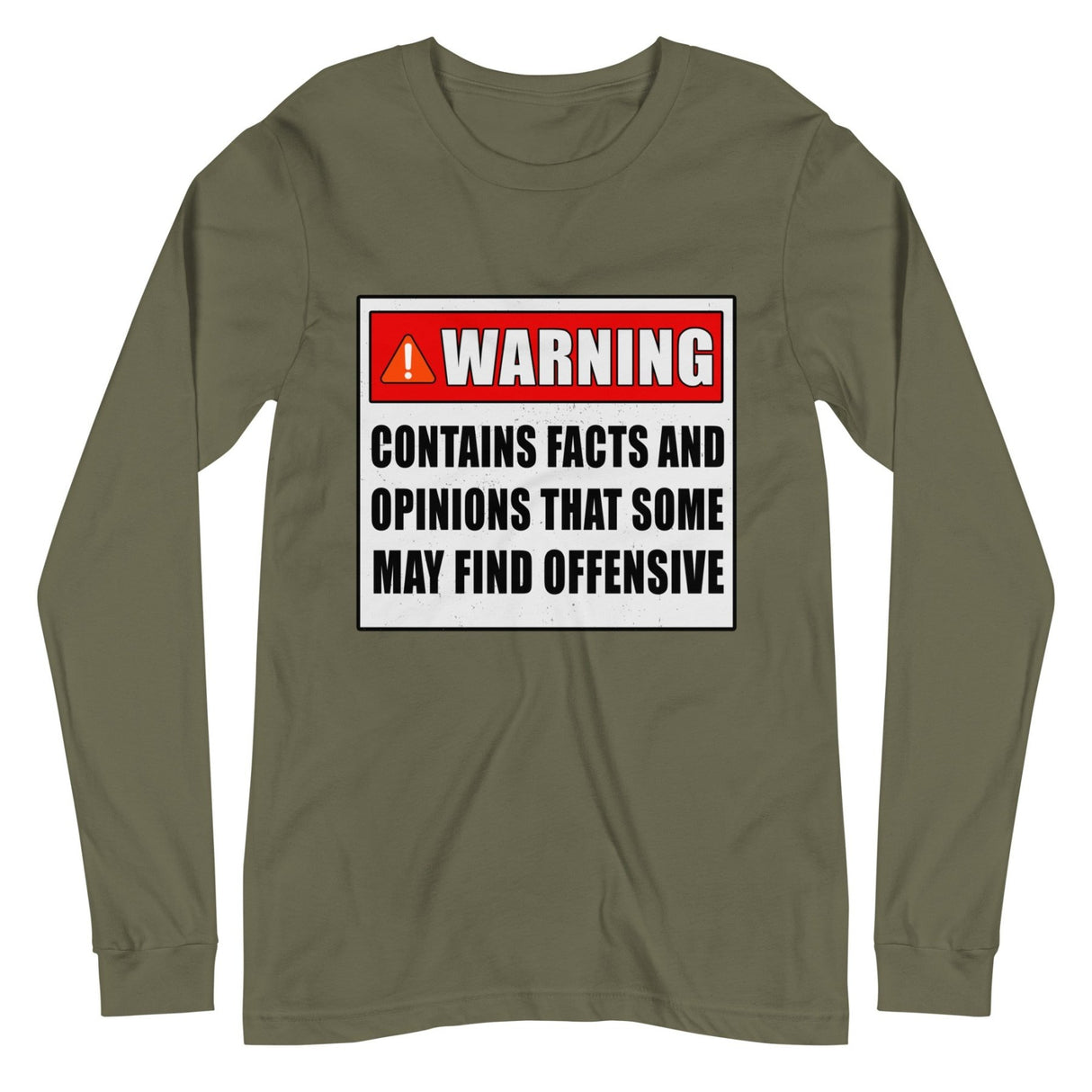 Warning Contains Facts That Some May Find Offensive Premium Long Sleeve Shirt