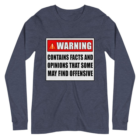 Warning Contains Facts That Some May Find Offensive Premium Long Sleeve Shirt