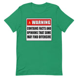 Warning Contains Facts That Some May Find Offensive Shirt