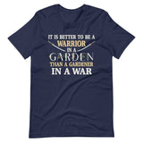 Warrior in a Garden Shirt