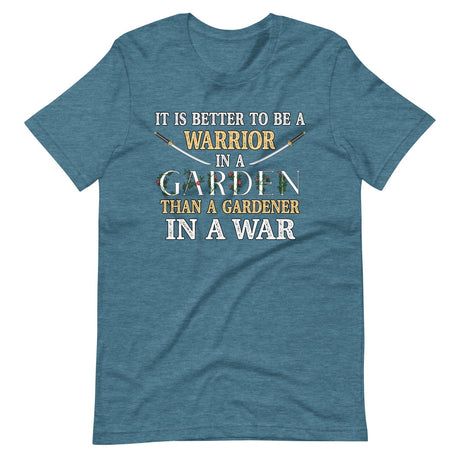 Warrior in a Garden Shirt