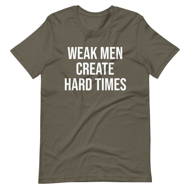 Weak Men Create Hard Times Shirt