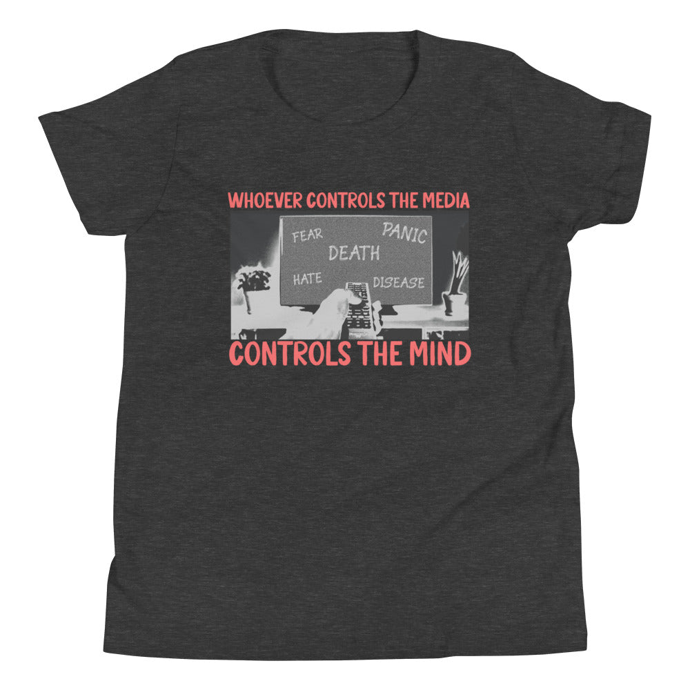 Whoever Controls The Media Youth Shirt