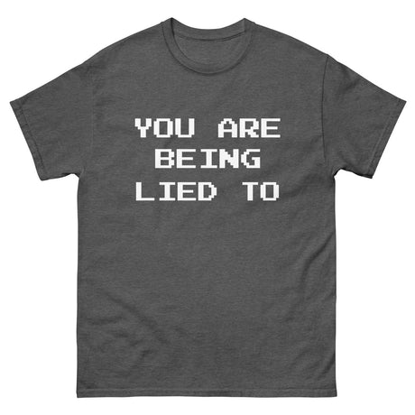 You Are Being Lied To Heavy Cotton Shirt