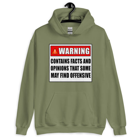 Warning Contains Facts That Some May Find Offensive Hoodie - Libertarian Country