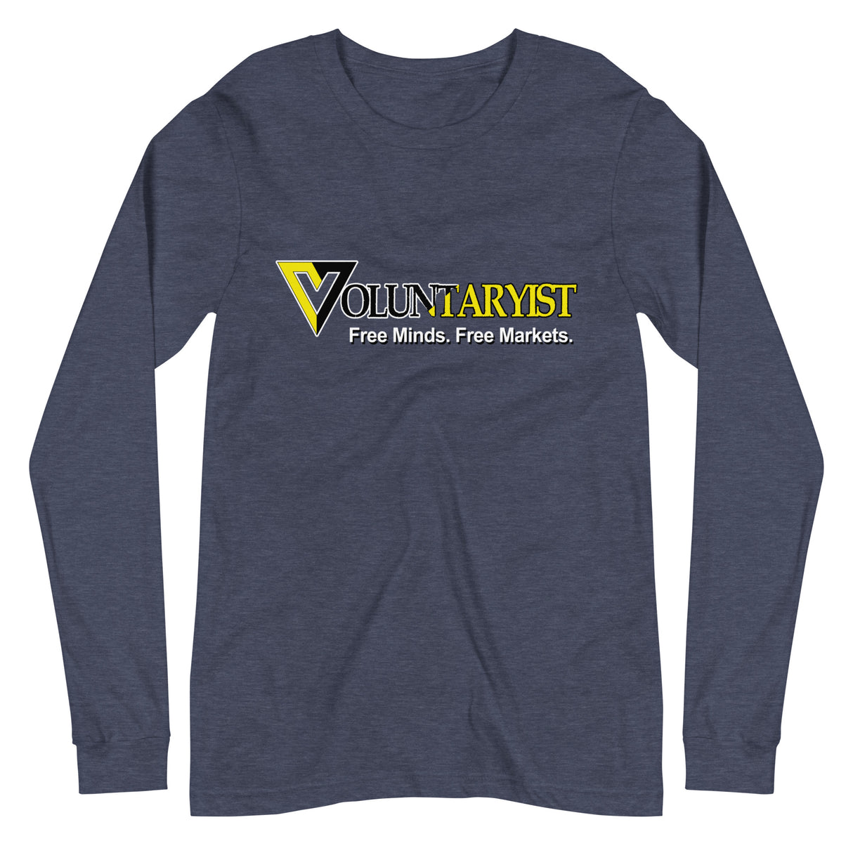 Voluntaryist Free Minds Free Markets Premium Long Sleeve Shirt - Libertarian Country