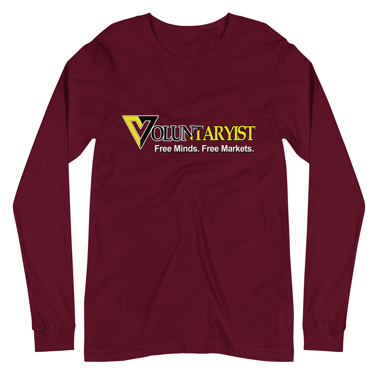 Voluntaryist Free Minds Free Markets Premium Long Sleeve Shirt - Libertarian Country